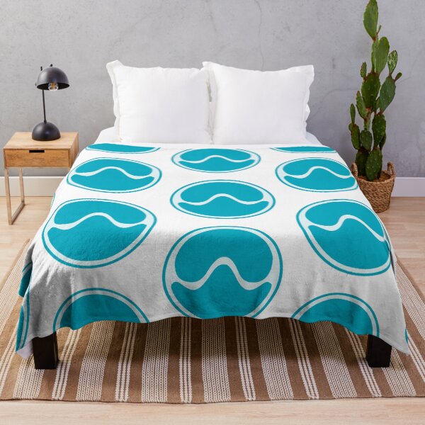 Item preview, TEAL BLUE SINE (SOLID) designed and sold by GARRETTCHACE.