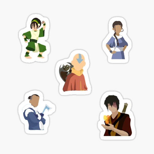 Avatar the Last Airbender Characters Set Sticker