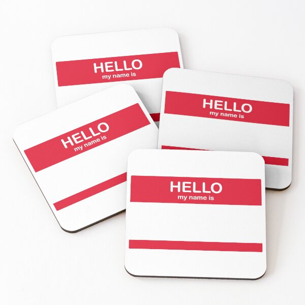 Item preview, Hello My Name Is - Blank designed and sold by Catie8D.