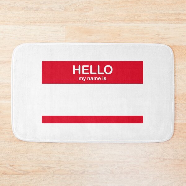 Item preview, Hello My Name Is - Blank designed and sold by Catie8D.