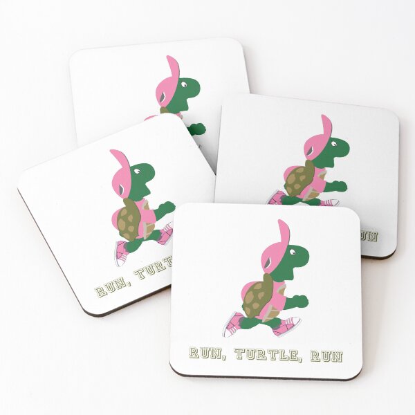 Item preview, Run Turtle Run Cute Running Turtle in Pink designed and sold by Hedgie Designs.