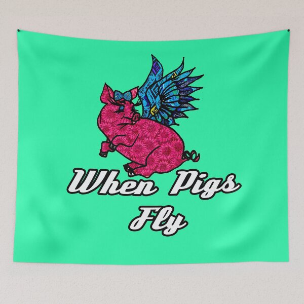 Item preview, When Pigs Fly designed and sold by artbyomega.