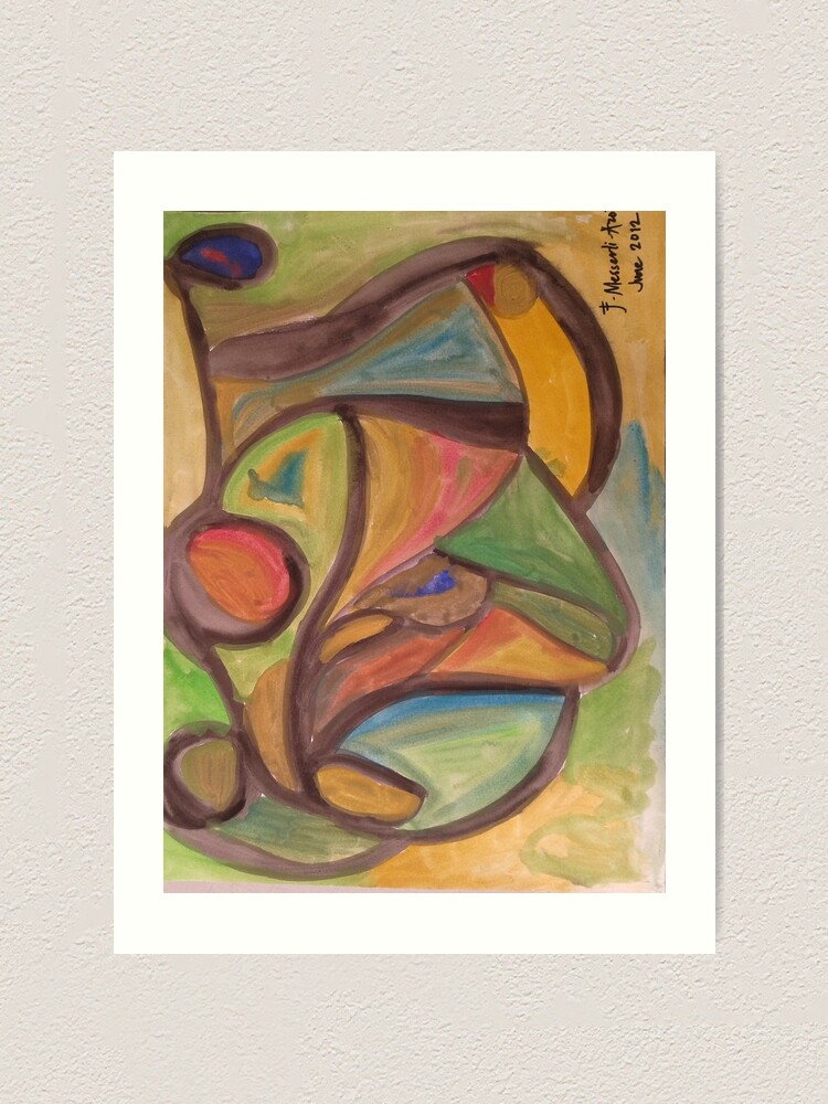 Alternate view of abstract painting Art Print