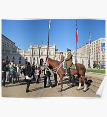 Guards on horseback. Poster