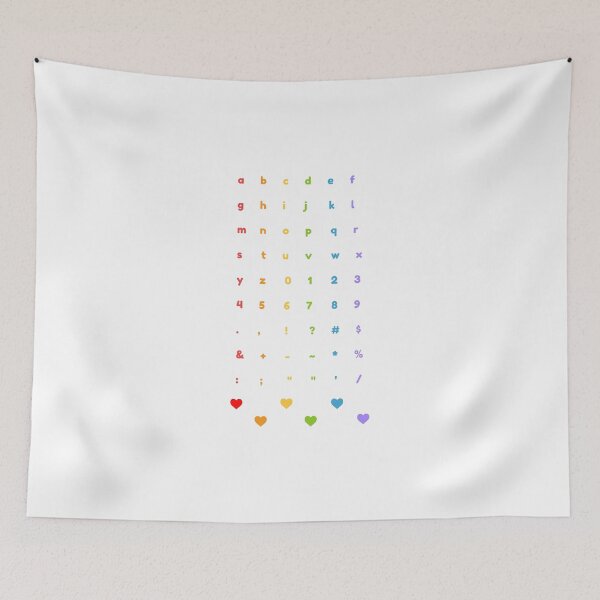 Item preview, Rainbow Alphabet + Heart Set: Deco Set v3 designed and sold by JHuiYanLi.