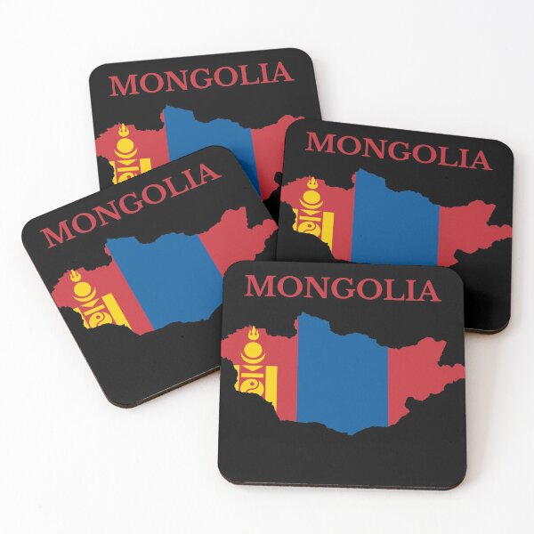 Item preview, Mongolia Map Flag designed and sold by marosharaf.