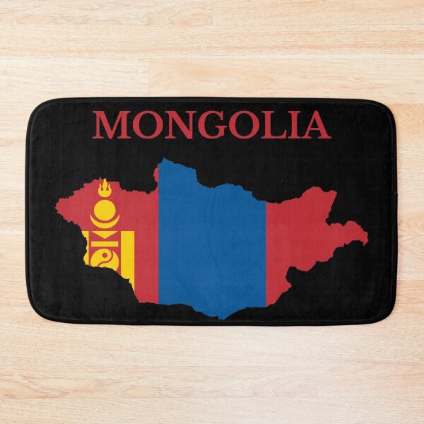 Item preview, Mongolia Map Flag designed and sold by marosharaf.
