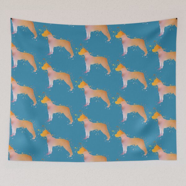 Item preview, American Pitt Bull Terrier (Pittbull) Watercolor Silhouette Light designed and sold by PawsitiveGifts.