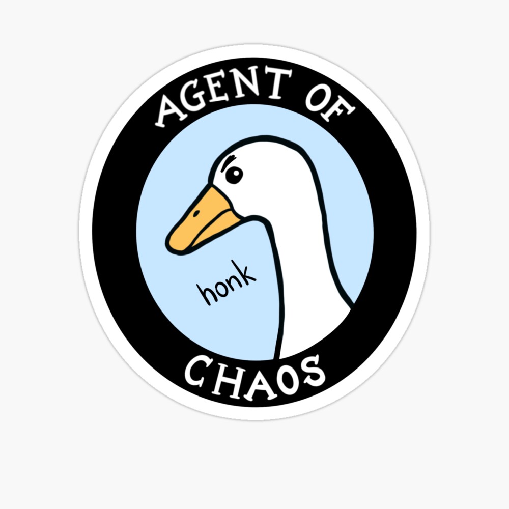 Buy I Am an Agent of Chaos Crewneck Goose Meme Sweatshirt Funny