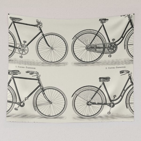 Item preview, Retro Bicycle Series Illustration designed and sold by Lemon  Merch.