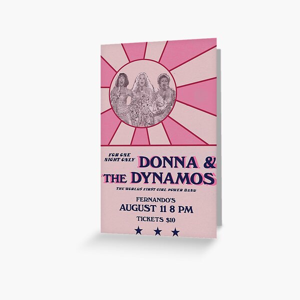 Affiche Donna et les Dynamos Carte de vœux