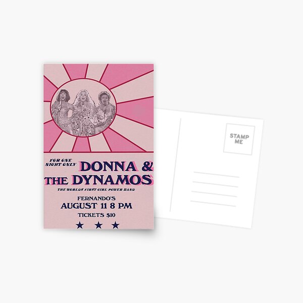 Donna and the Dynamos poster Postcard