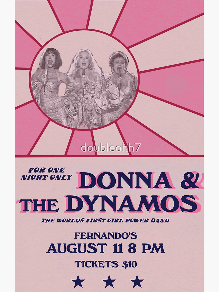 donna-and-the-dynamos-poster-sticker-for-sale-by-doubleohh7-redbubble
