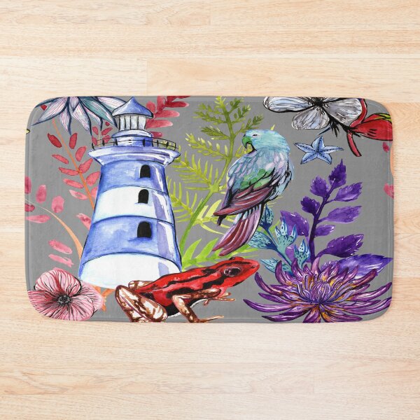 Item preview, BLUE LIGHT HOUSE a colorful design featuring wonderful watercolor hand painted seaside elements. designed and sold by JOHNC1.