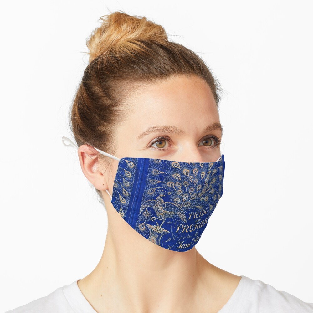 Pride and Prejudice, 1894 Peacock Cover in Blue Mask