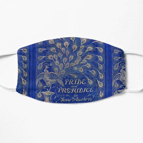 Pride and Prejudice, 1894 Peacock Cover in Blue Flat Mask