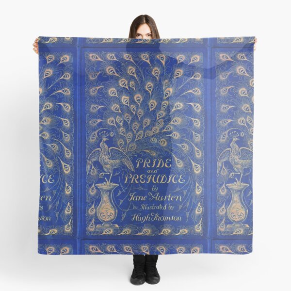 Pride and Prejudice, 1894 Peacock Cover in Blue Scarf
