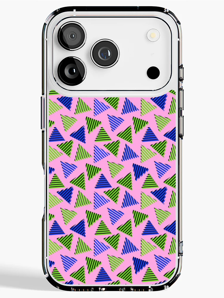 Thumbnail 1 of 5, iPhone Case, Retro Triangle Pattern designed and sold by MyTribePatterns.