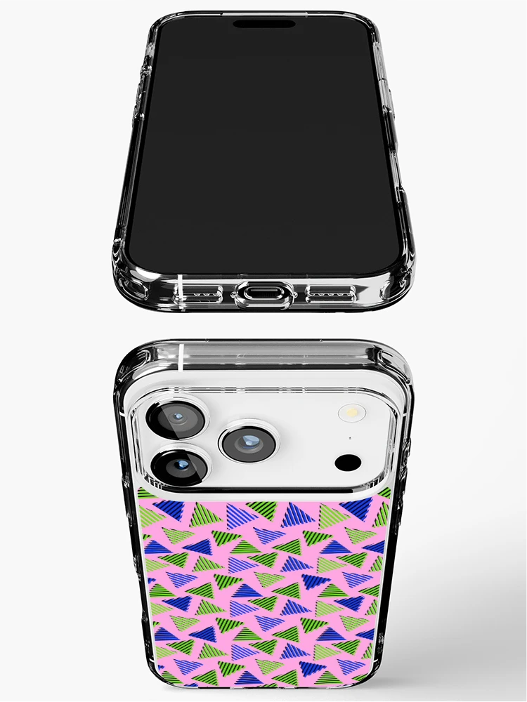 Thumbnail 3 of 5, iPhone Case, Retro Triangle Pattern designed and sold by MyTribePatterns.