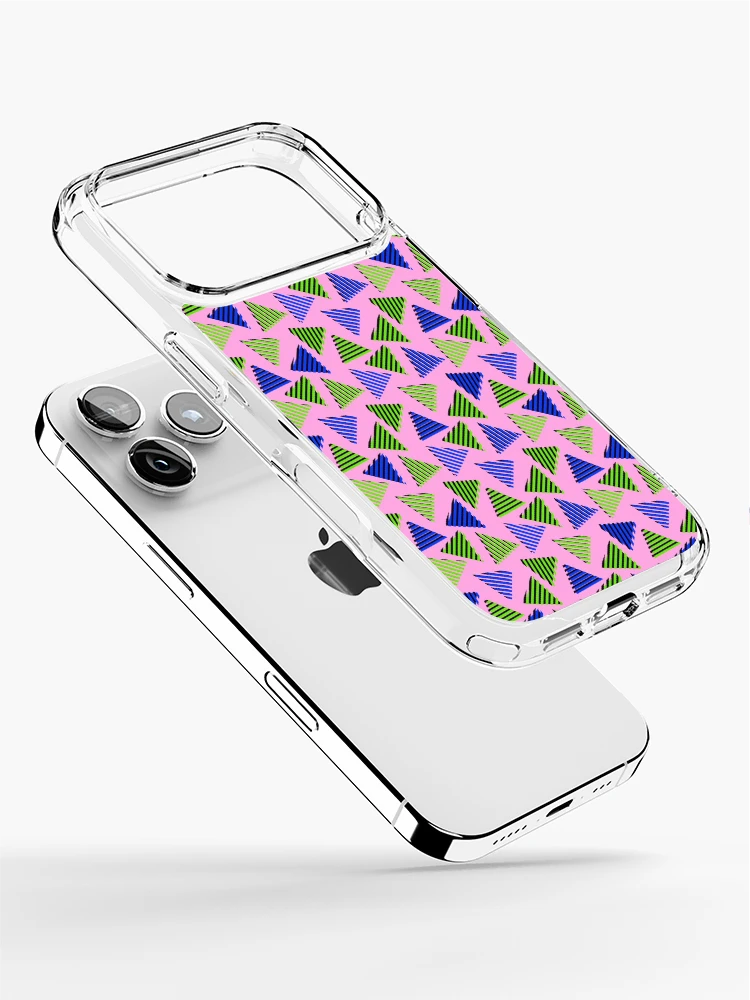 Thumbnail 2 of 5, iPhone Case, Retro Triangle Pattern designed and sold by MyTribePatterns.