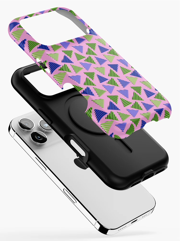 Thumbnail 2 of 4, iPhone Case, Retro Triangle Pattern designed and sold by MyTribePatterns.