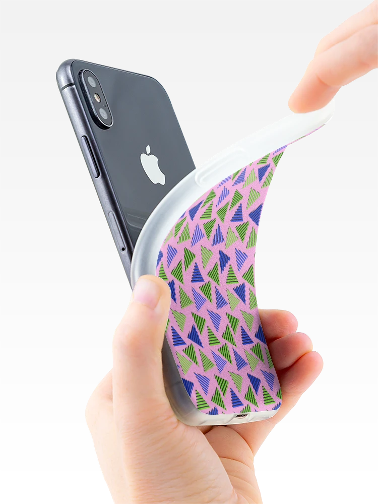 Thumbnail 4 of 5, iPhone Case, Retro Triangle Pattern designed and sold by MyTribePatterns.