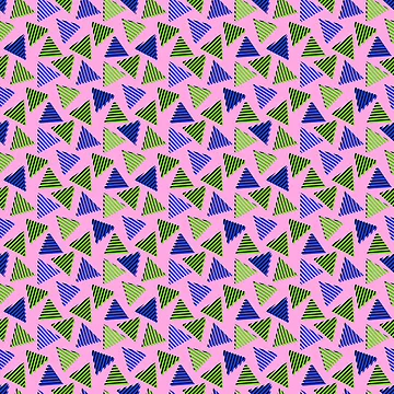Artwork thumbnail, Retro Triangle Pattern  by MyTribePatterns