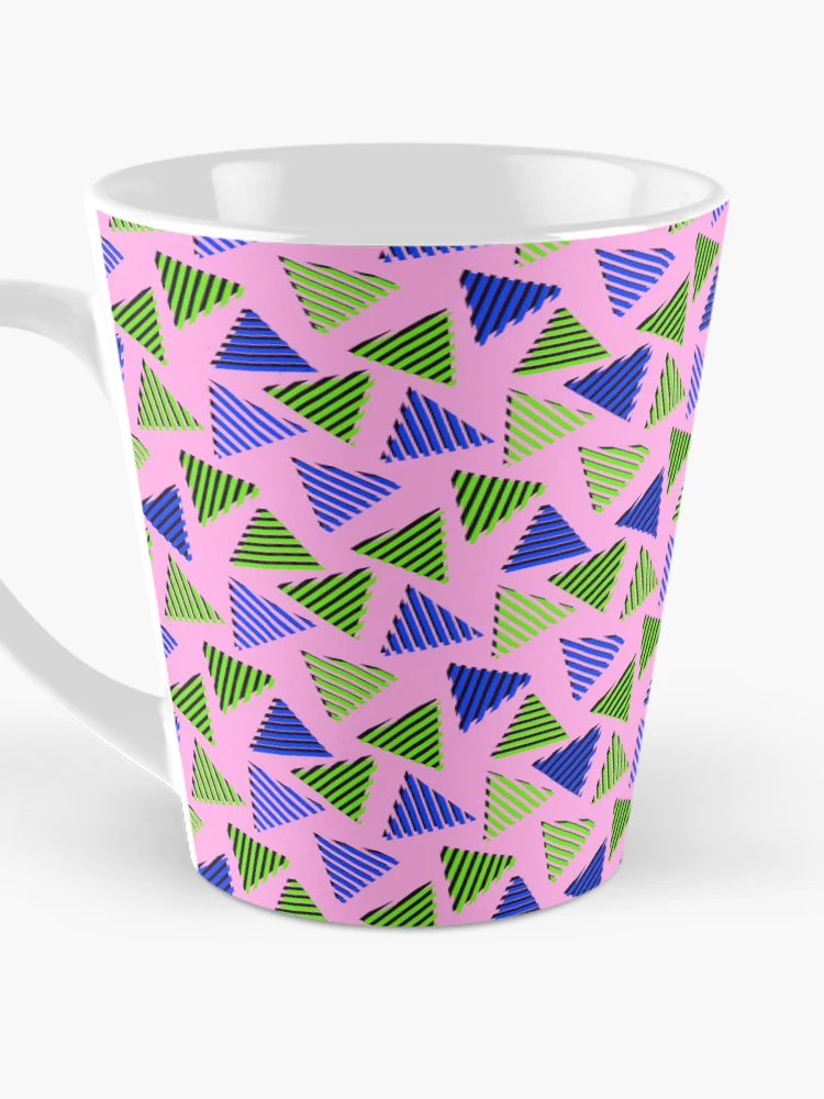 Thumbnail 3 of 4, Coffee Mug, Retro Triangle Pattern designed and sold by MyTribePatterns.