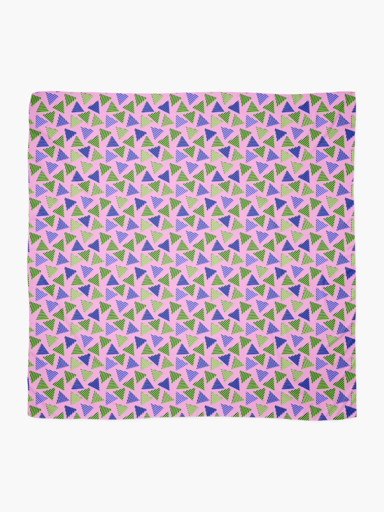 Thumbnail 2 of 3, Scarf, Retro Triangle Pattern  designed and sold by MyTribePatterns.
