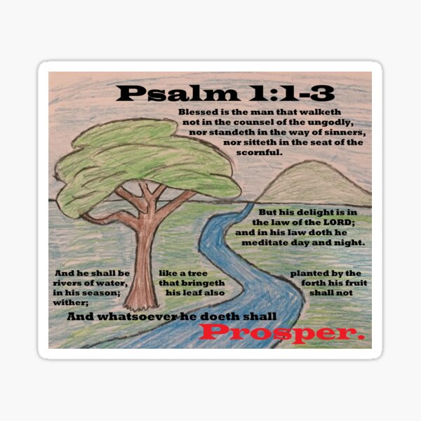 Item preview, Like a tree planted by the rivers of water Psalm 1:1-3 designed and sold by Fidelis Deo.