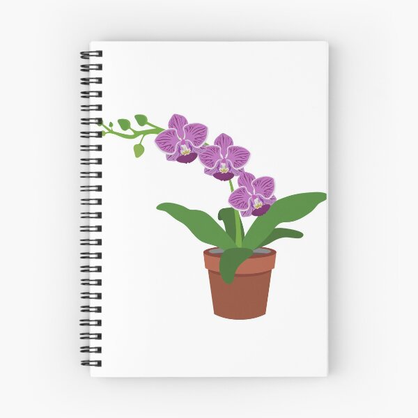 Item preview, Purple Orchid in pot designed and sold by Pinnypin.