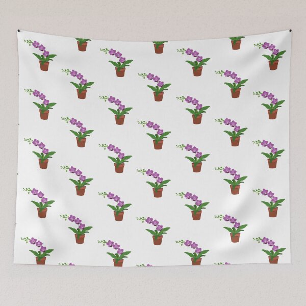 Item preview, Purple Orchid in pot designed and sold by Pinnypin.
