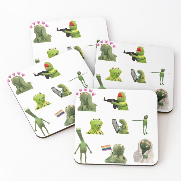 Item preview, Kermit meme sticker set designed and sold by Lia Kolor.