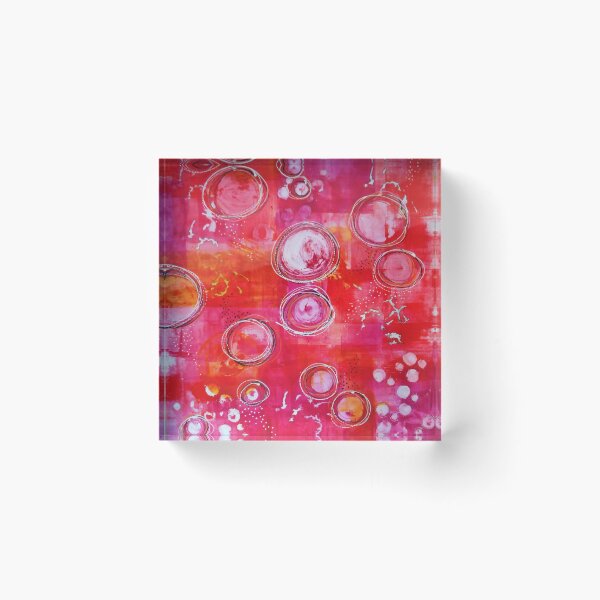 Item preview, Pink Circle Aura Abstract designed and sold by CeeCeeArt.