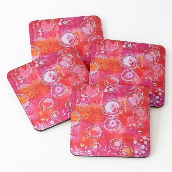 Item preview, Pink Circle Aura Abstract designed and sold by CeeCeeArt.