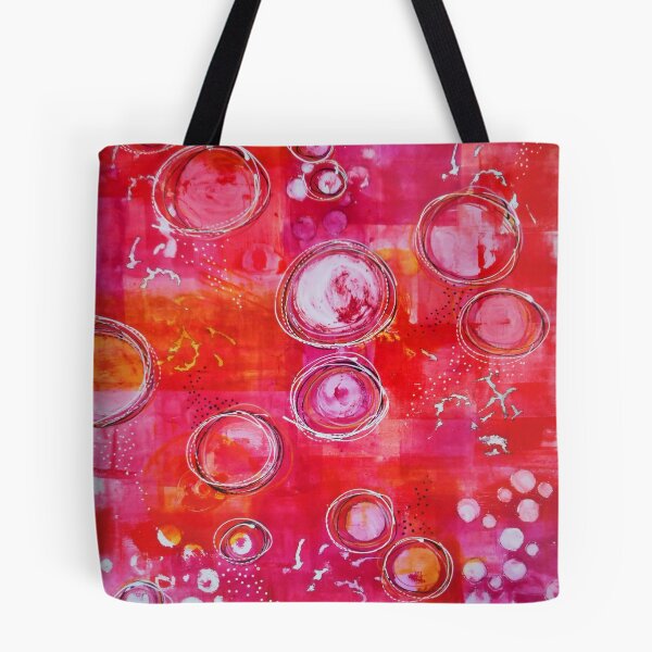 Item preview, Pink Circle Aura Abstract designed and sold by CeeCeeArt.