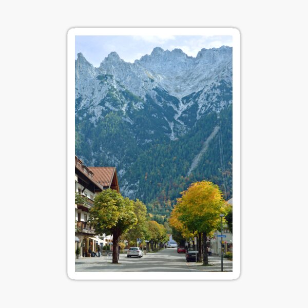 Autumn in Mittenwald - Germany Sticker