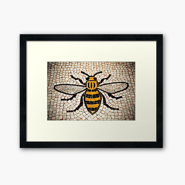 Manchester Bee Framed Art Print