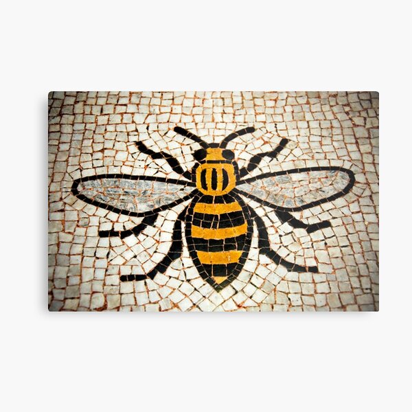 Manchester Bee Metal Print