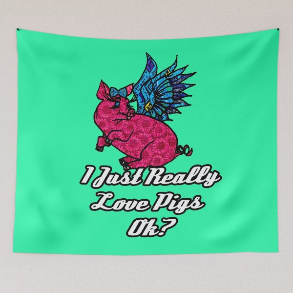 Item preview, I Just Really like Pigs Ok? designed and sold by artbyomega.