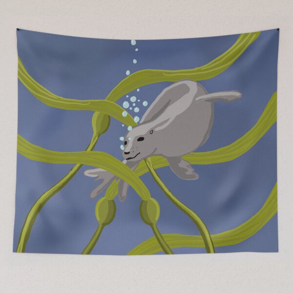 Item preview, Seal with Seaweed designed and sold by Squiddllr.