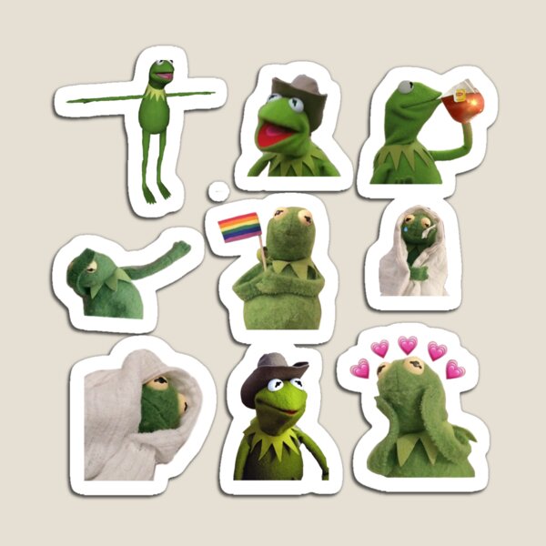 Artikel-Vorschau von Kermit-Aufkleberset, designt und verkauft von Lia Kolor.