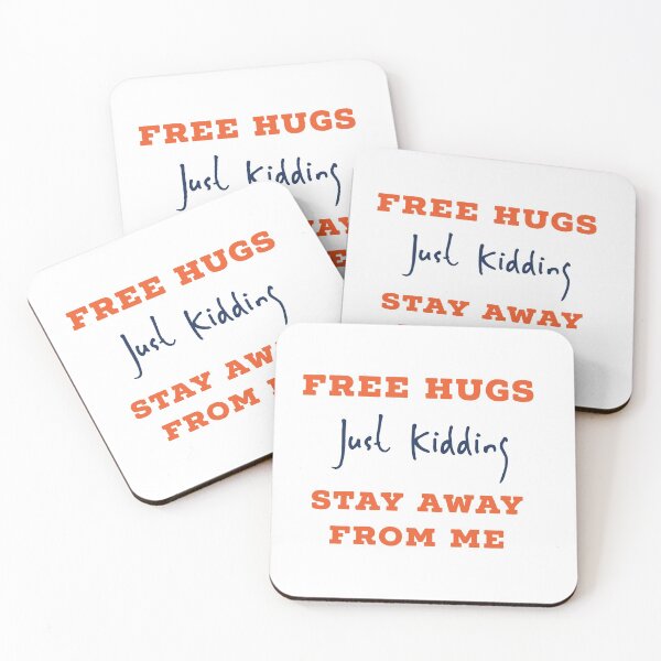 Item preview, Free Hugs Just Kidding Stay away from me, funny, covid shirt designed and sold by bearandboo.