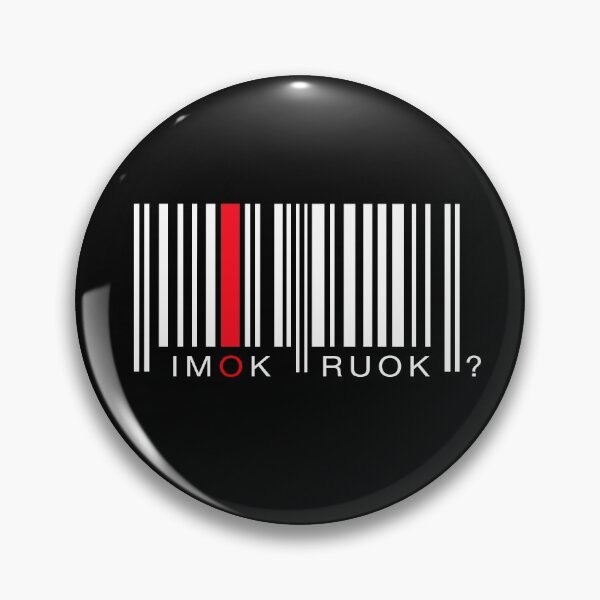 Item preview, IMOK RUOK? Barcode designed and sold by F2GClothing.