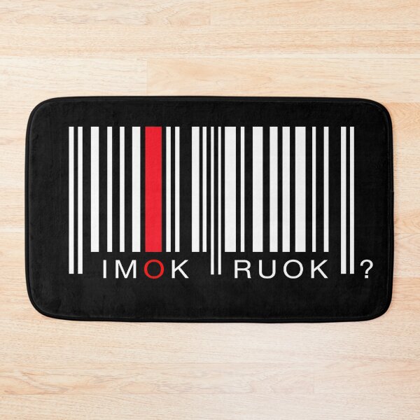 Item preview, IMOK RUOK? Barcode designed and sold by F2GClothing.