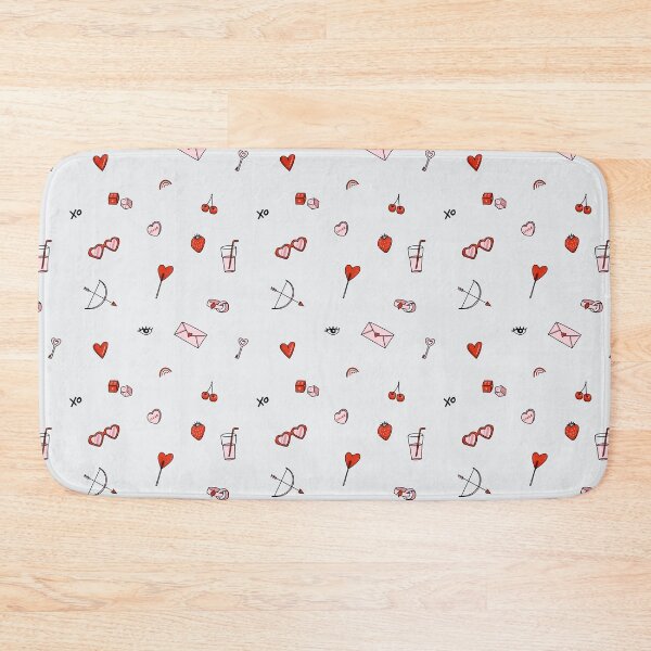 Item preview, Lover Valentine Hearts Pattern | White Background designed and sold by alfrescotree.