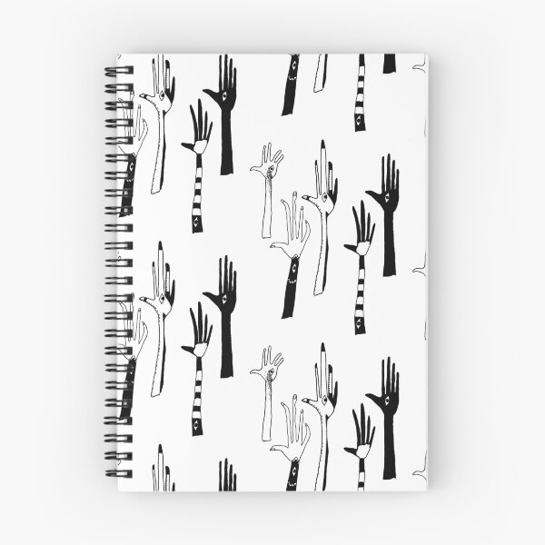 Item preview, Graphic Design Monochromatic Hands Hamsa Evil Eye Fingers Bold Line Folk Art Black and White Tattoo Abstract Contemporary  designed and sold by shopwoodie.