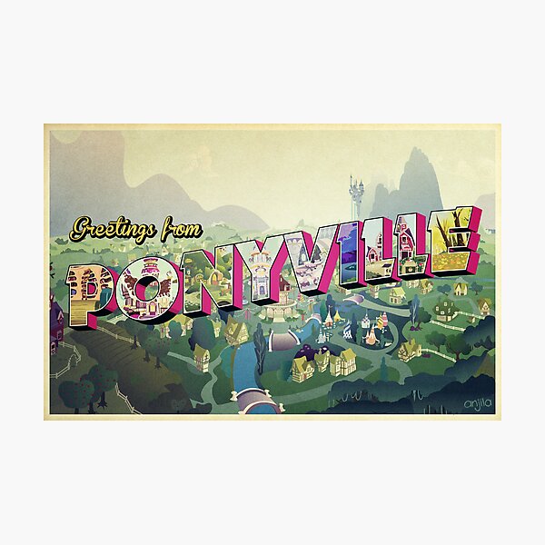 Item preview, Greetings from Ponyville designed and sold by anjila.