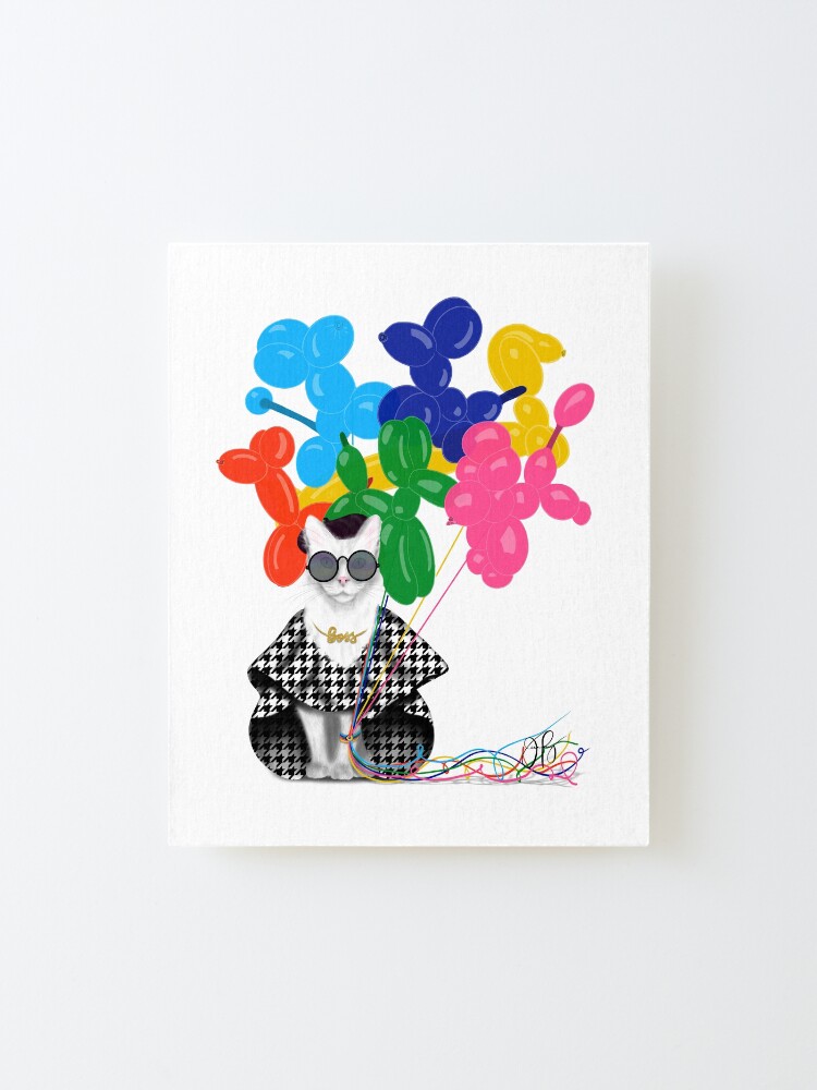 Alternate view of Boss Babe Balloon Dogs Mounted Print