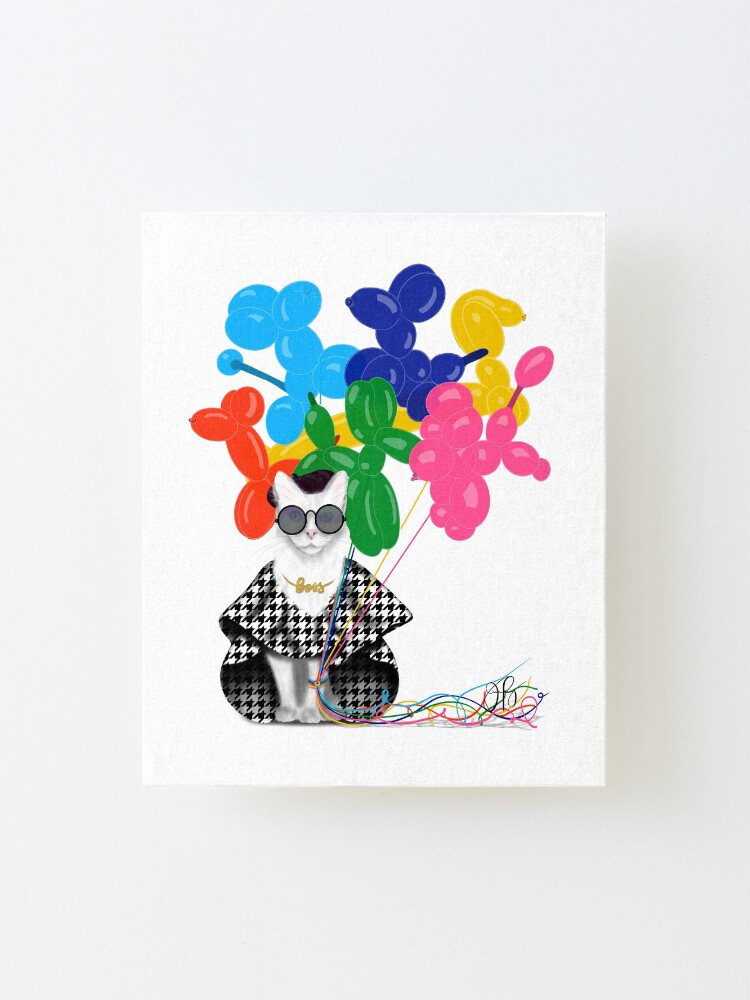Alternate view of Boss Babe Balloon Dogs Mounted Print